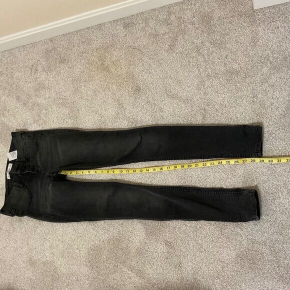 Hollister black super skinny jeans, low rise three button size 1/w 25 - Picture 2 of 8